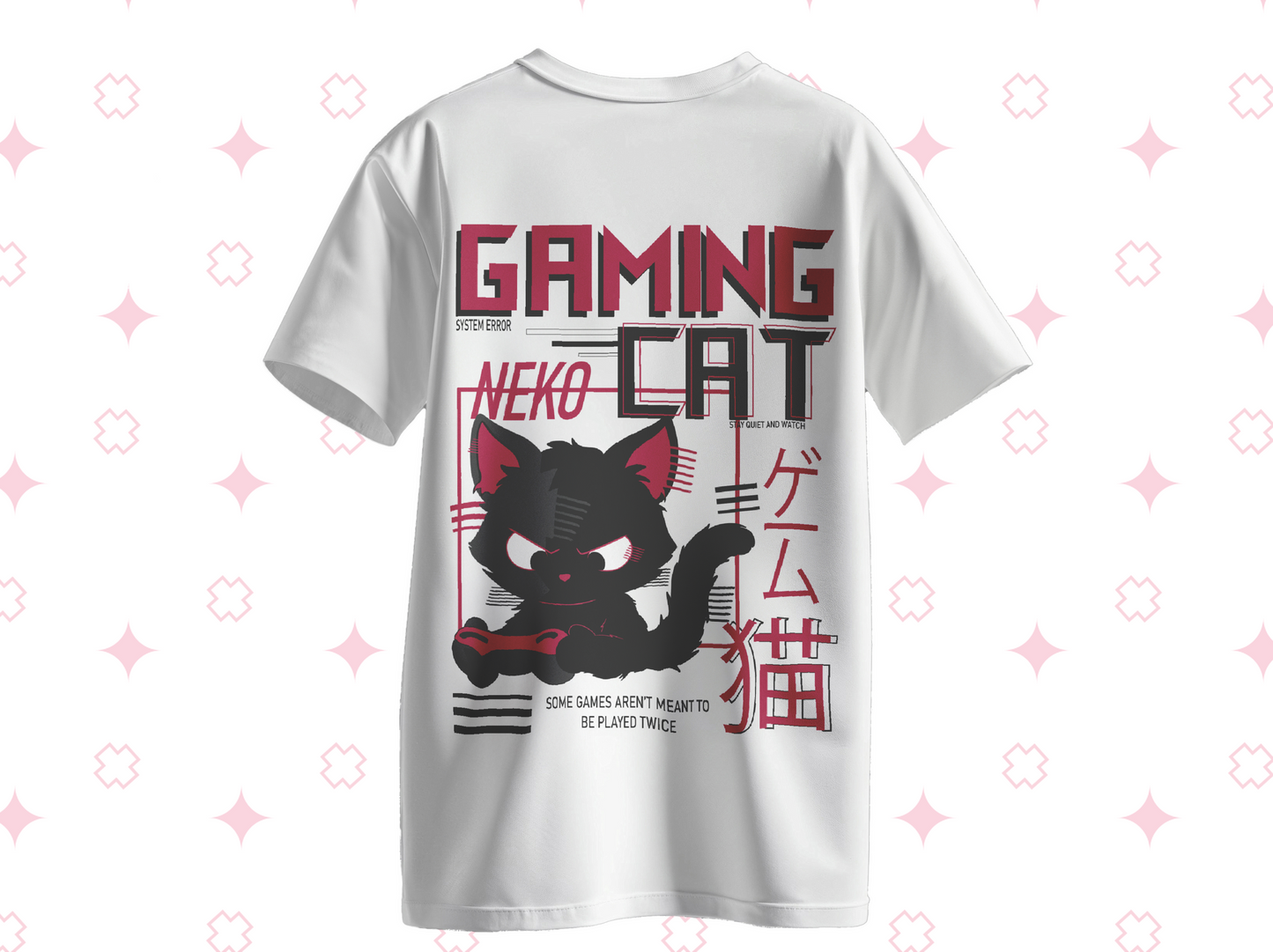 T-shirt gaming cat